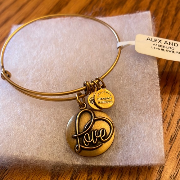 Alex Ani Grandma Holiday Interchangeable Charm Stretch Bracelet